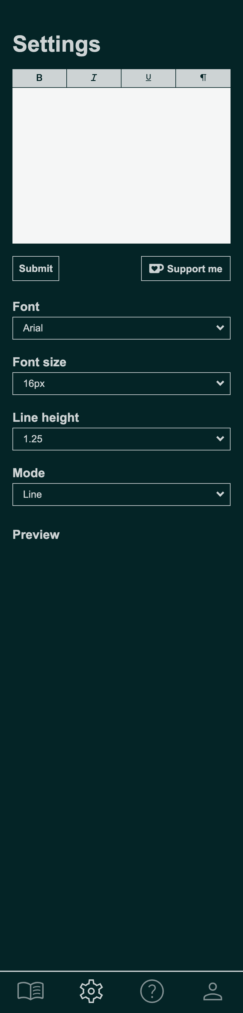An image displaying a screenshot of the eyeFocused web app on a mobile screen.