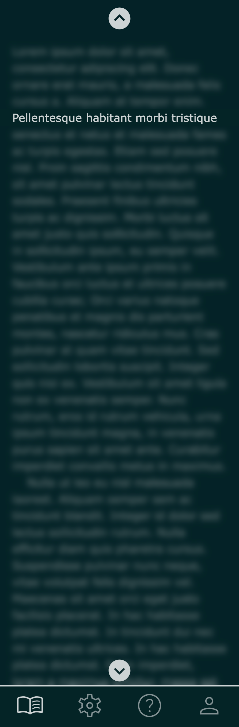 An image displaying a screenshot of the eyeFocused web app on a mobile screen.